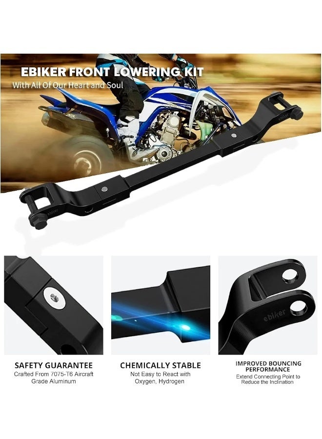 general Black Front Lowering Kit for Yamaha Raptor 700 - Image 2