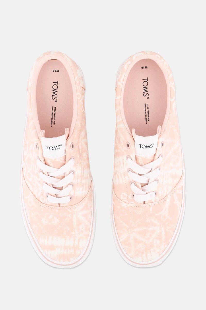 TOMS Women Lace Up Shoes, Pink  - Image 2