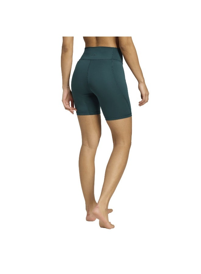 Adidas All Me Ess 7In Green Training Tights For Women 2XS  - Image 3
