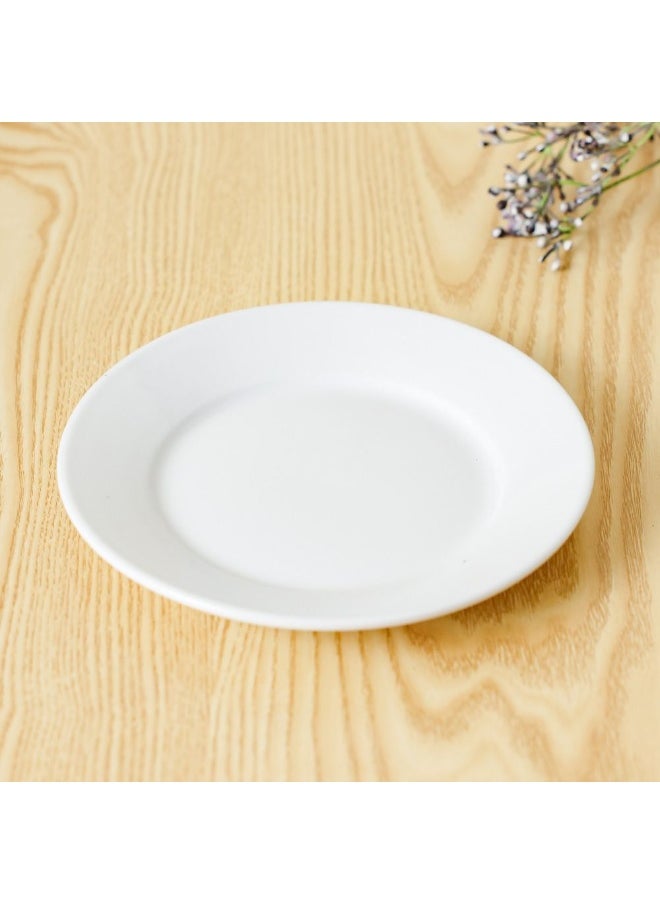 DANUBE HOME Danube Home Horeca Porcelain Side Plate Premium Quality Durable Elegant Design For Serving Appetizers Snacks Desserts Perfect For Restaurants Cafes And Home Use -17Cm  - Image 1