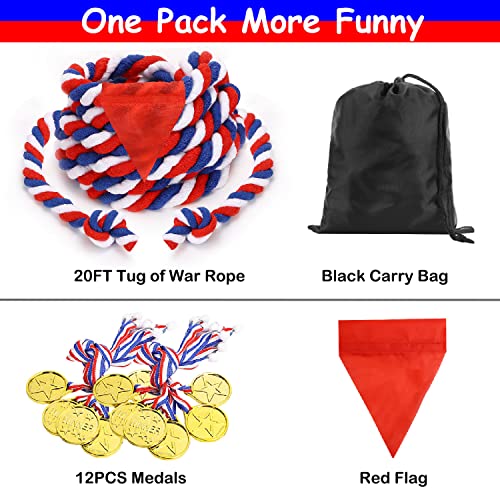 JHkim Outdoor Games for Kids and Adults, Tug of War Rope Outside Team Building Activities, Summer Backyard Lawn Yard Games Carnival Games Family Reunion Birthday Party Camping Picnic Outdoor Games - Image 2
