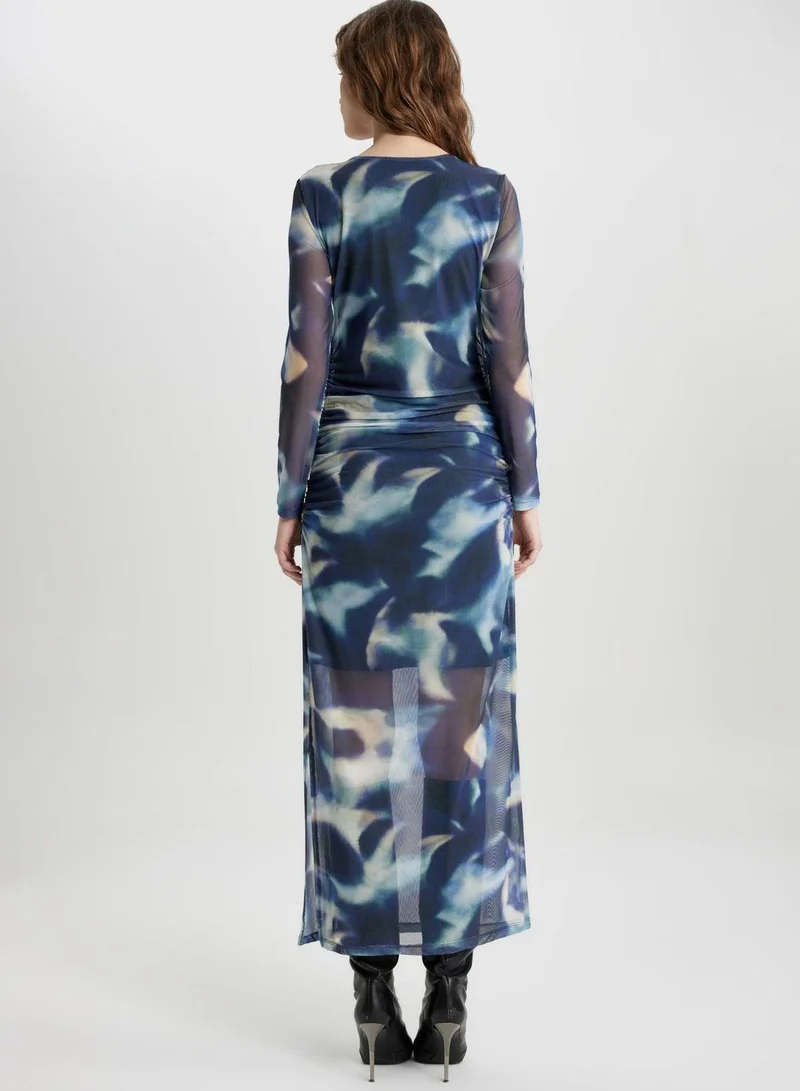 DeFacto Abstract Print Dress