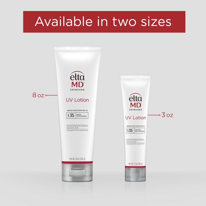 EltaMD UV Lotion Body Sunscreen, SPF 30+ Sunscreen, Body Lotion with SPF Made with Zinc Oxide and Hyaluronic Acid, 8.0 oz Pump - Image 2