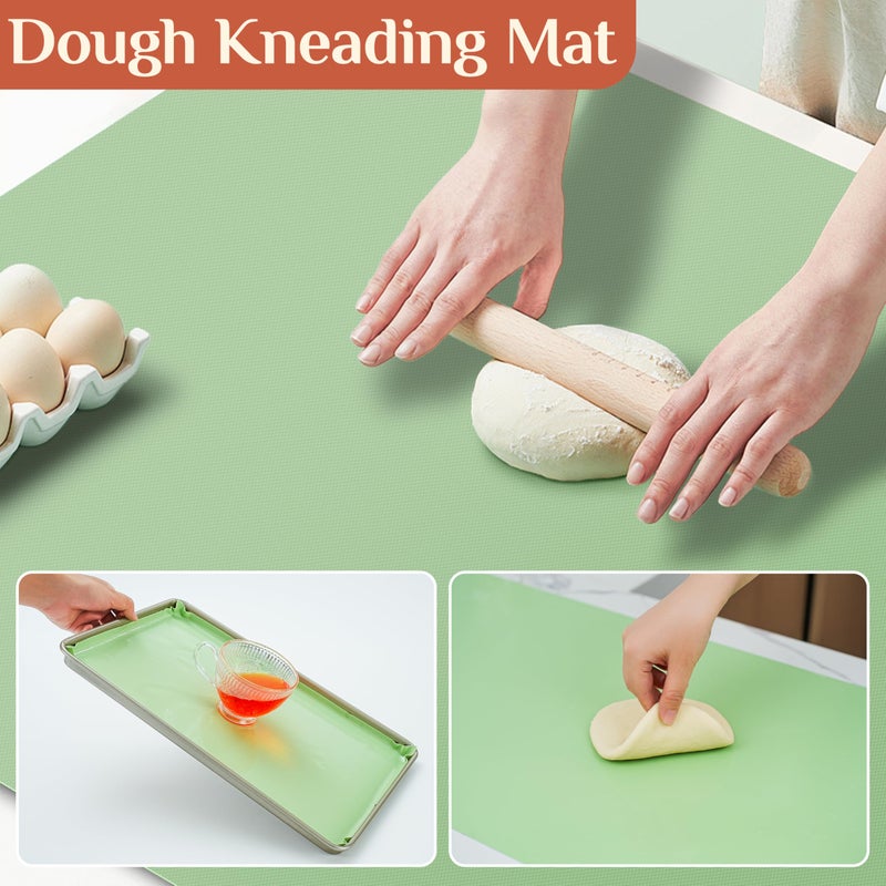 GTJ Silicone Baking Mat, 12 IN x 6 FT Free Cutting Baking Sheet,Non-Stick Reusable Dough & Pastry Mat,Non-Slip Silicone Mat Roll for Air Fryer Liner,Freeze Dryer,Oven Baking Pan,Kitchen Counter - Image 5