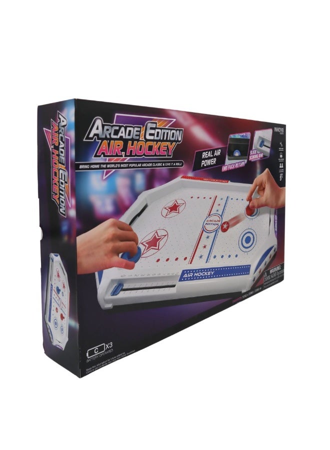 Hostfull Arcade Edition Tabletop Air Hockey – Real Air-Powered Professional Match Game – Portable Mini Hockey Set with Automatic Puck Return and Slide Scoring – High-Speed 1-v-1 Fun for Ages 5+ - Image 4