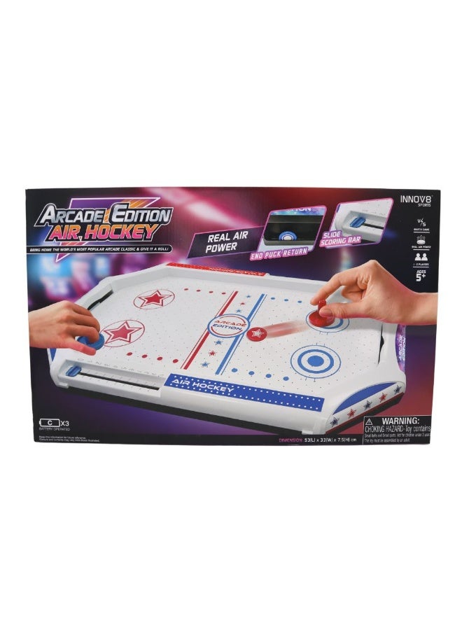 Hostfull Arcade Edition Tabletop Air Hockey – Real Air-Powered Professional Match Game – Portable Mini Hockey Set with Automatic Puck Return and Slide Scoring – High-Speed 1-v-1 Fun for Ages 5+ - Image 1