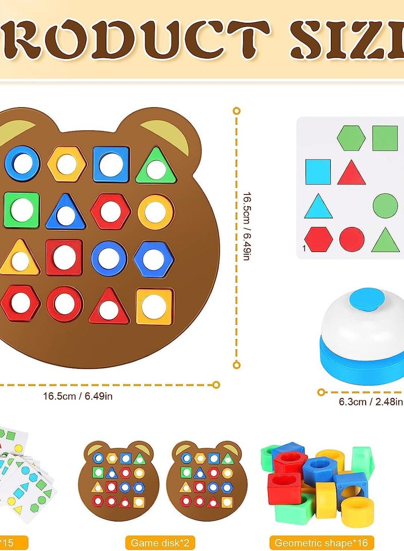 Excefore Baby Sensory Toys, Board Game Puzzles for 3 Year Olds, Toddler Toys for Educational Learning And Color Sorting - Image 5