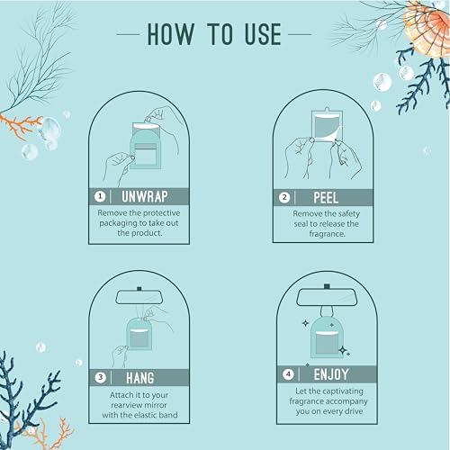 Aromahpure Gel Wink Hanging Car Perfume | Long-Lasting Gel Based Car Air Freshener | Car Accessories | Last Up to 30 Days (Lemon - Ocean) - Image 3