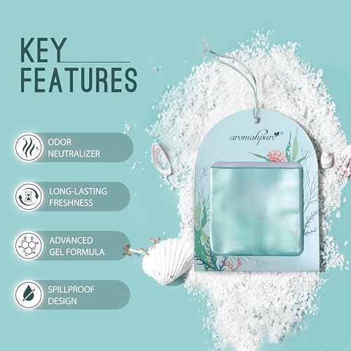 Aromahpure Gel Wink Hanging Car Perfume | Long-Lasting Gel Based Car Air Freshener | Car Accessories | Last Up to 30 Days (Lemon - Ocean) - Image 5