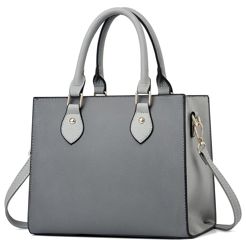 Chicarousal Crossbody Purses And Handbags For Women Pu Leather Tote Top Handle Satchel Shoulder Bags (Liz Dark Grey - Grey) - Image 1
