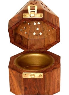 Y&D Wooden Bakhoor Burner/Mabkhara/pyramid shape incense burner/home fragramce/home decor/incense holder/lobandaan/bhakhoor burner  - Image 2