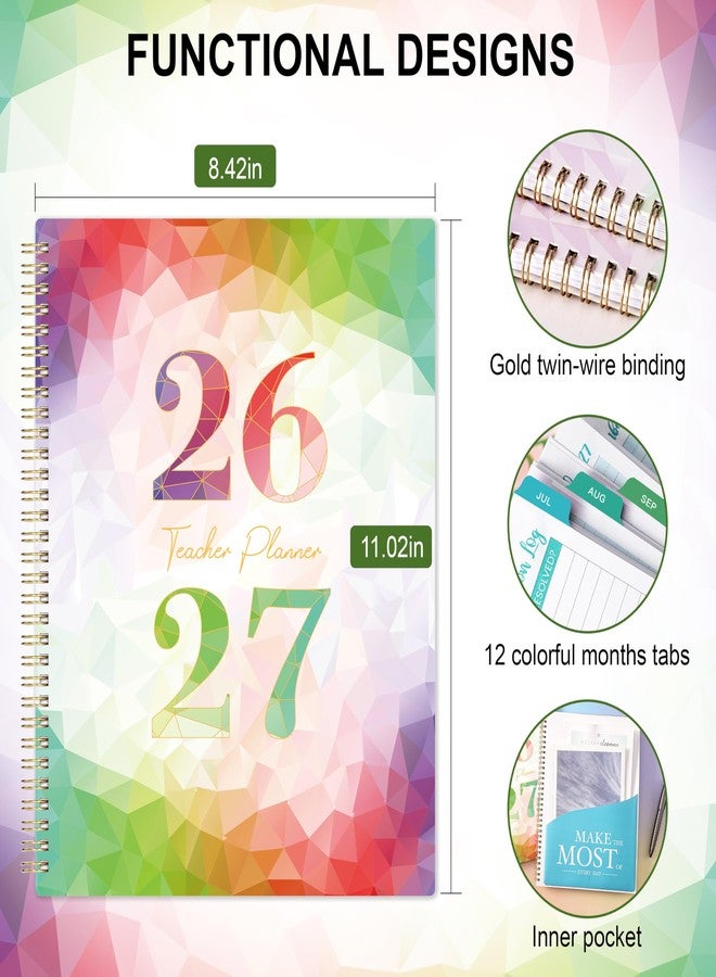 Coboll Teacher Planner 2026-2027 - Teacher Lesson Planner 2026-2027, July 2026 - June 2027, 8.5'' x 11'' with Monthly Tabs, Inner pocket - Image 1