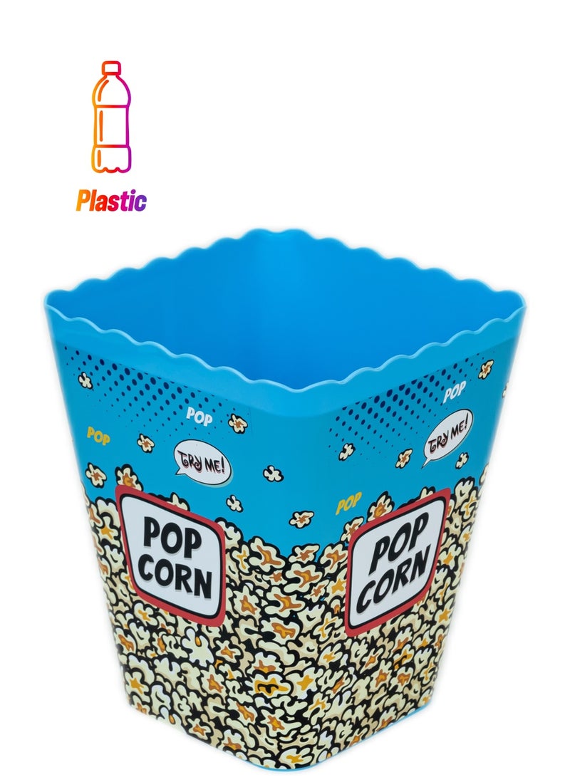 HEREVIN Retro Style Popcorn box – Blue  - Image 1