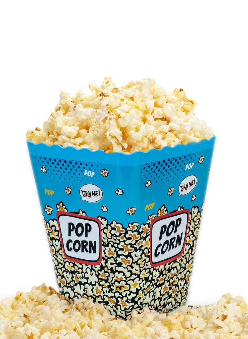 HEREVIN Retro Style Popcorn box – Blue  - Image 2