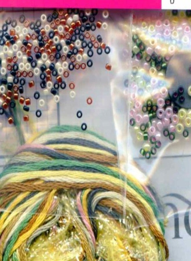 Mill Hill Goldie Finch Beaded Counted Cross Stitch Ornament Kit Mill Hill 2010 Spring Bouquet MH18-0103 - Image 3