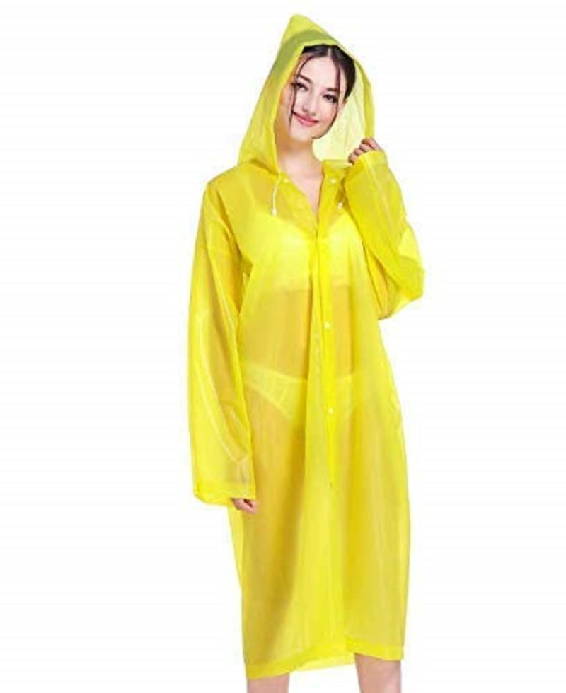 Visions India Unisex's Standard Length Rain Coat (Evaraincoat-Yellow - Image 1