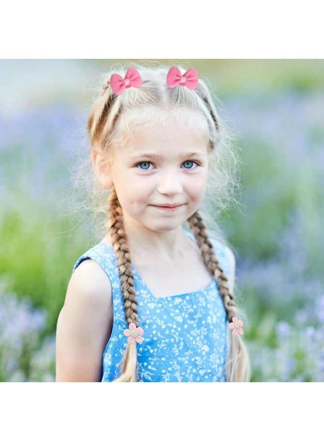 CAVETEE 36 Pcs Toddler Hair Ties for Girls, Baby Hair Bows Cute Flower Hair Ties Colorful Elastics Scrunchies Toddler Hair Accessories for Thick Hair - Image 5