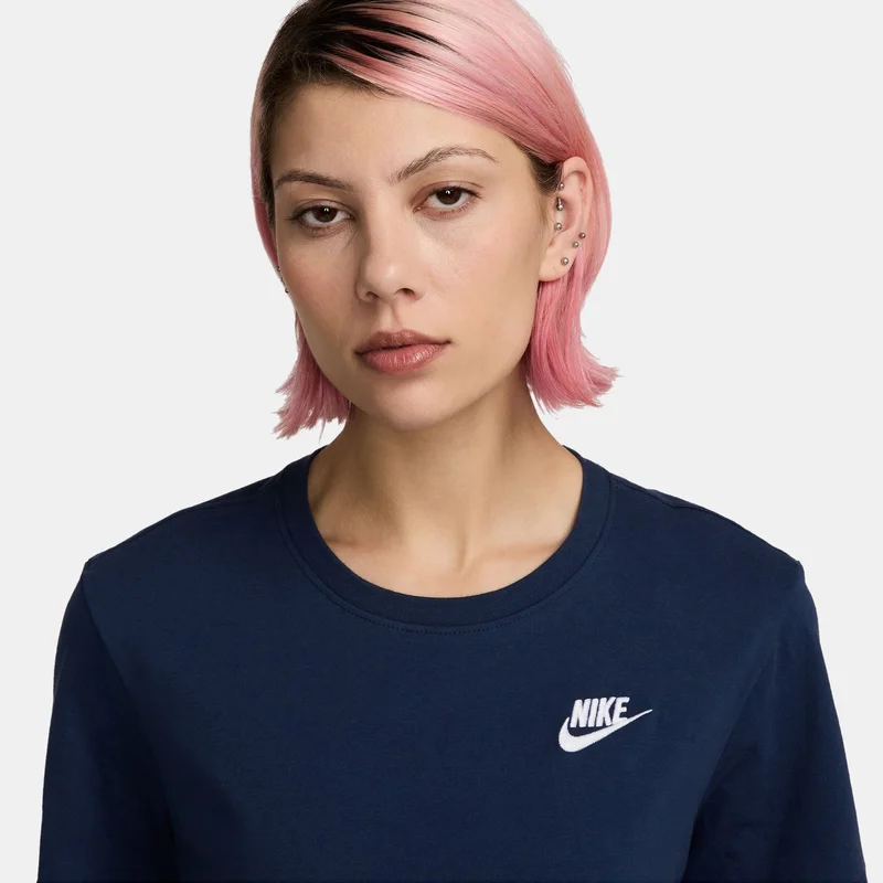 Nike Blue Women's Sportswear Club Essentials T-Shirt for Women | Best Price UAE
