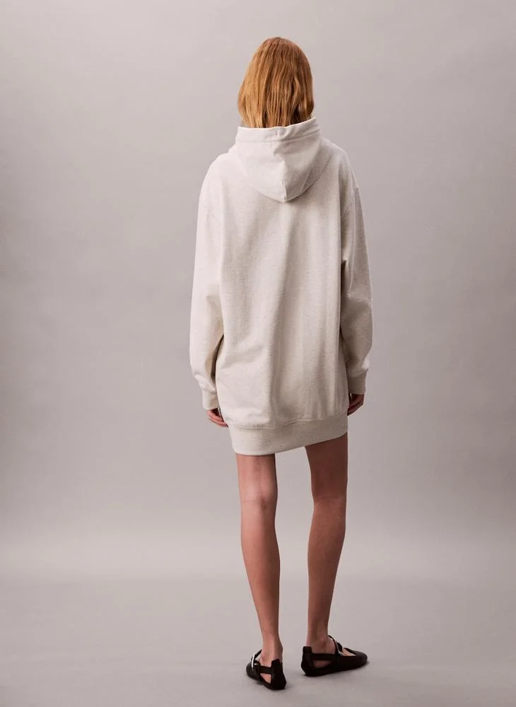 Calvin Klein Jeans Logo Mini Dress With Hoodie