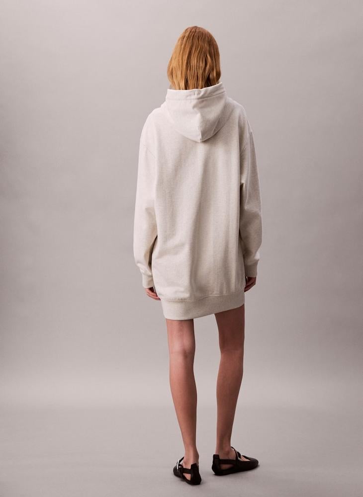 Calvin Klein Jeans Logo Mini Dress With Hoodie - Image 2
