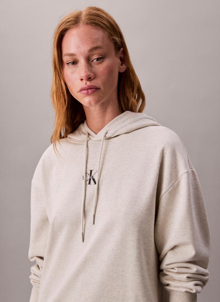 Calvin Klein Jeans Logo Mini Dress With Hoodie - Image 5