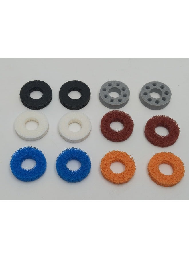 LegionGoPS4PS5PROXBOXROGPSPortal Rocker Feel Enhancement Buffer Ring Large Quantity Discount-Product Color:12 Piece Set Black