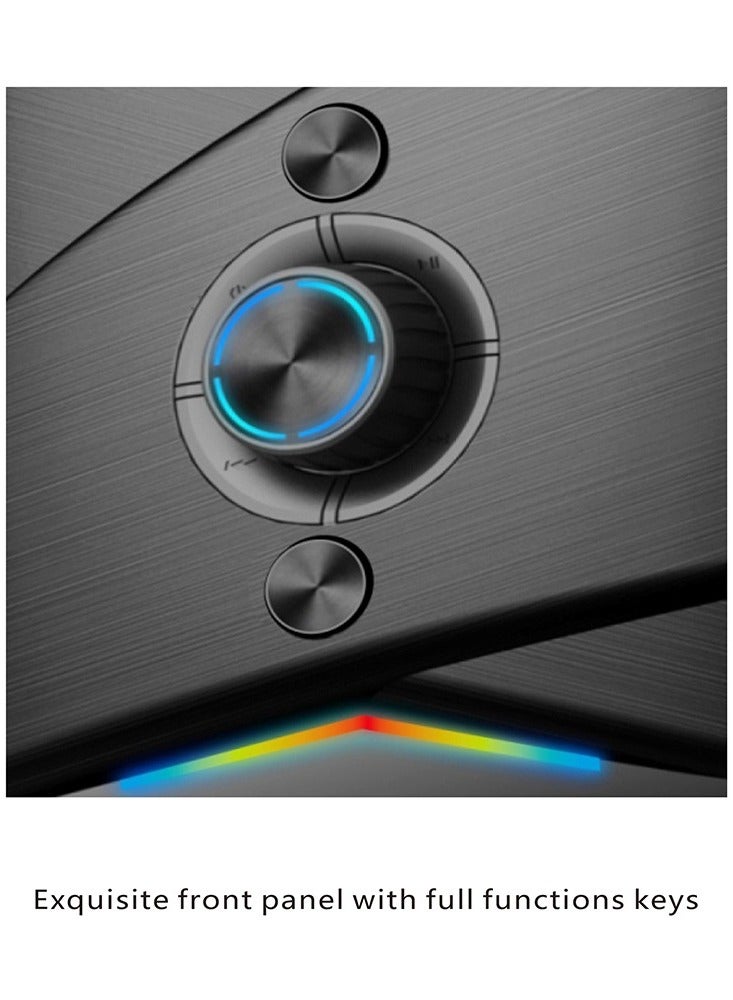 2.1 Multimedia Speakers System With Subwoofer Front Knob 90W Speakers With Subwoofer Strong Bass 3.5mm Audio Input - Image 5