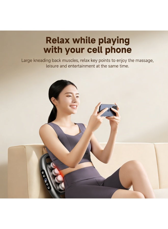 jocelee 8-Head Massage Gun 3 Modes & 30 Intensity Levels - Type-C Fast Charging Full Body Hands-Free Massager for Muscle Pain Relief for Back Legs and Shoulders - Image 2