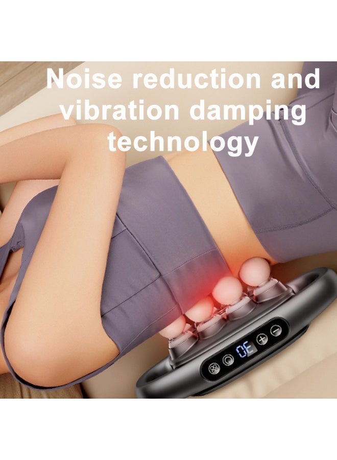 jocelee 8-Head Massage Gun 3 Modes & 30 Intensity Levels - Type-C Fast Charging Full Body Hands-Free Massager for Muscle Pain Relief for Back Legs and Shoulders - Image 4