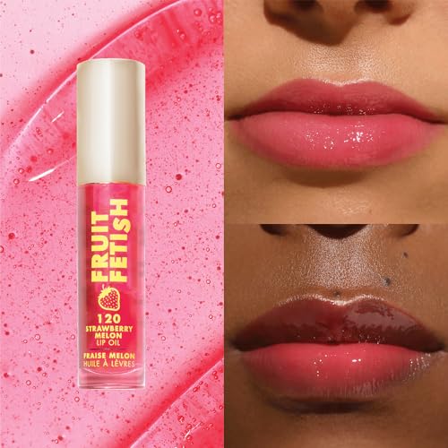 Milani Fruit Fetish Lip Oil Bundle with Vitamin E for Instant Hydration, Fruit Extract Infused Lip Treatment and Moisturizing Lip Gloss - Raspberry Peach + Strawberry Melon, 2pk - Image 2