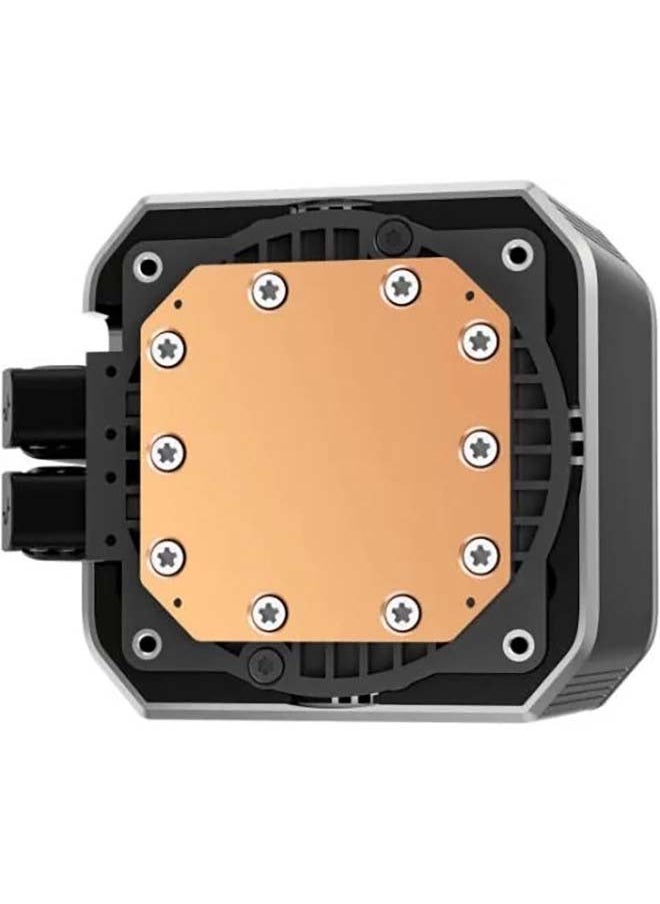 DEEPCOOL - Mystique 240 Liquid CPU Cooler, 2.8" TFT LCD Screen, 240mm Radiator, 120mm Fan Size, 2150 RPM Fan Speed, 72.45 CFM Fan Airflow, 3400 RPM Pump Speed, FDB Fan, Black | R-LX550-BKDSNC-G-1 - Image 1