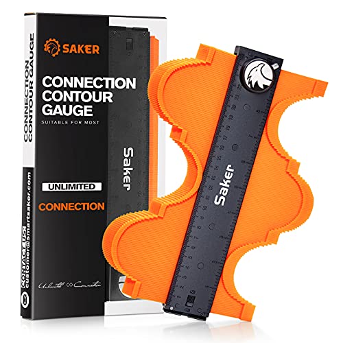 Saker Contour Gauge Profile Tool- Adjustable Lock-Precisely Copy Irregular Shape Duplicator (Unlimited Connection) - Image 1