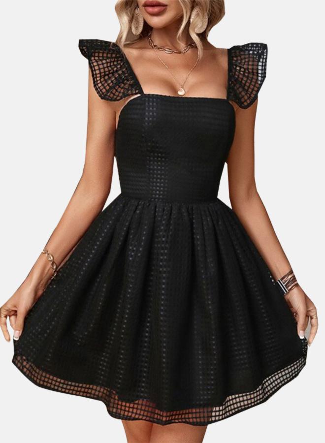 YUNIQEE Ruffle Strap Mini Dress - Image 1