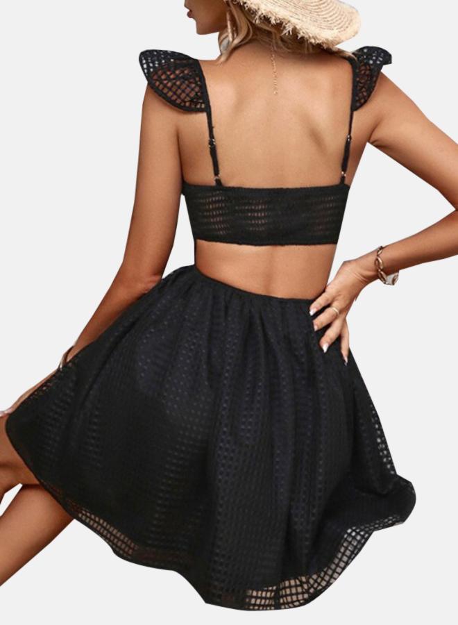 YUNIQEE Ruffle Strap Mini Dress - Image 3