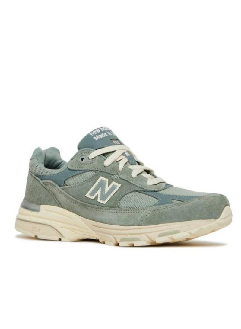 New Balance 993×KITH Casual Colorblock Sneakers Beige/Green For Men/Women/Students  - Image 2