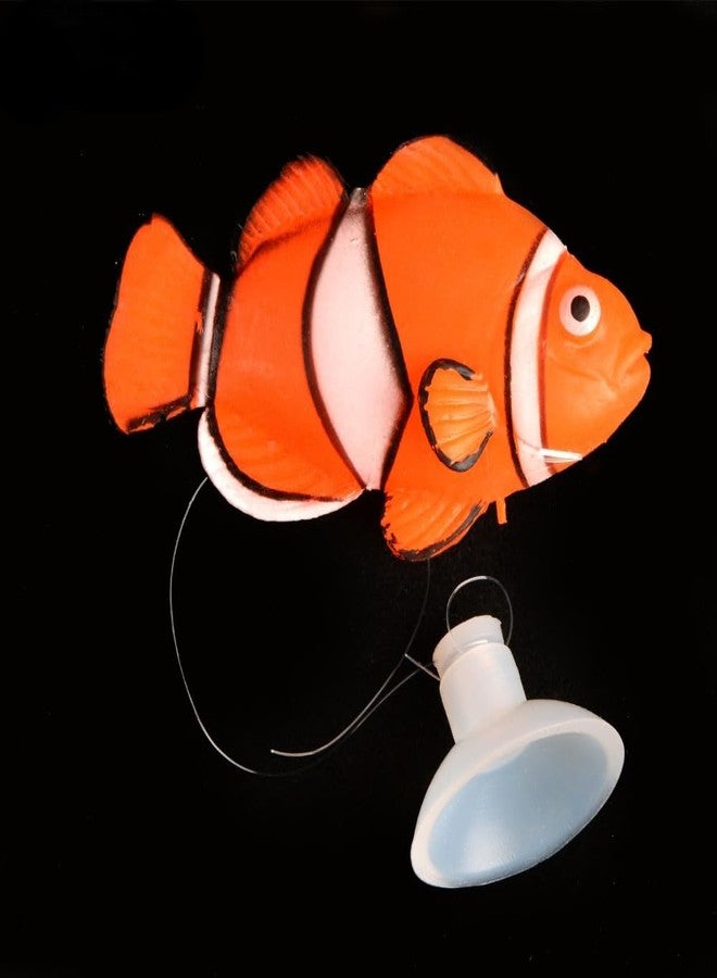 VAYINATO® 2 Pcs Artificial Silicon Floating Simulating Fake Fish for Aquarium Tank Decorations | Looks Like Real | No Harm | No Colour Fade (Nemo Fish) by Petzlifeworld - Image 4