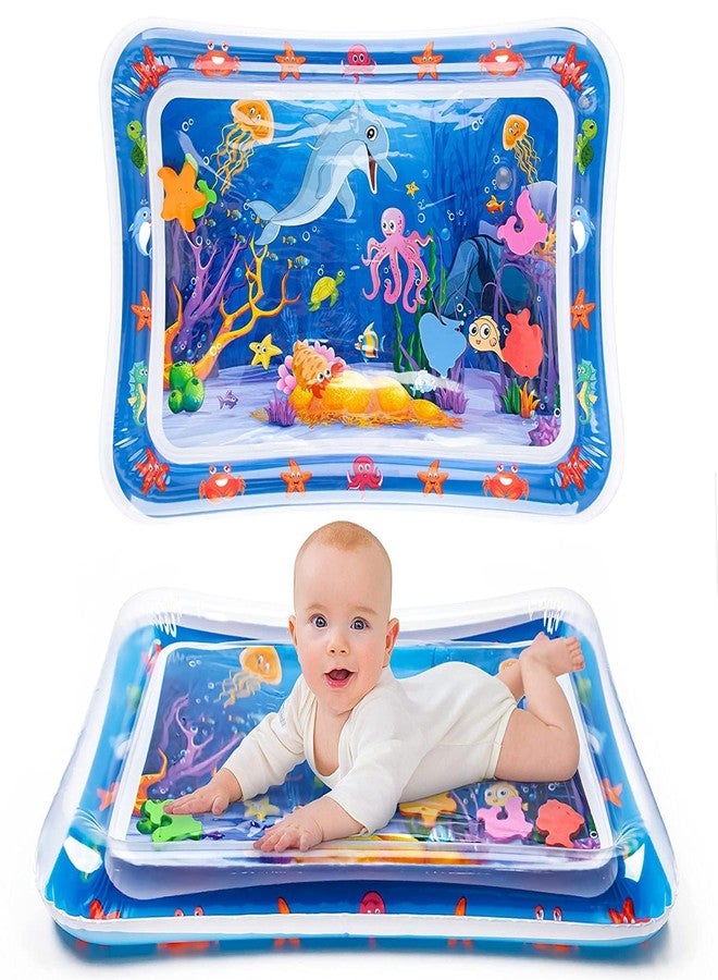 KD ZONE Tummy Time Water Mat | Water Play Mat for Babies Inflatable Tummy Time Water Play Mat for Infants and Toddlers 3 to 12 Months Promote Development Toys Cute Baby Gifts - Image 1