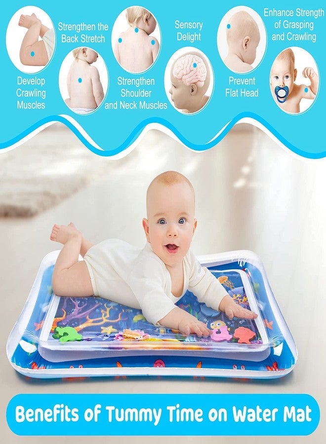 KD ZONE Tummy Time Water Mat | Water Play Mat for Babies Inflatable Tummy Time Water Play Mat for Infants and Toddlers 3 to 12 Months Promote Development Toys Cute Baby Gifts - Image 4
