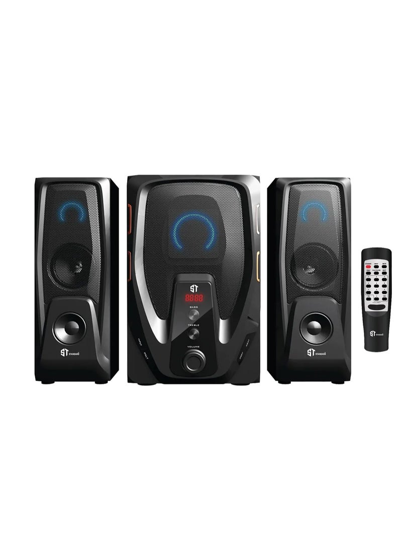 Standard Speaker Standard 2.1 ROAR 6400 Power 64 Watt illuminated multimedia speaker Optical Cable - Aux - Bluetooth - Usb - Sd card - Radio - Led Screen - Remote - Full Function  - Image 4