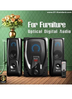 Standard Speaker Standard 2.1 ROAR 6400 Power 64 Watt illuminated multimedia speaker Optical Cable - Aux - Bluetooth - Usb - Sd card - Radio - Led Screen - Remote - Full Function  - Image 5