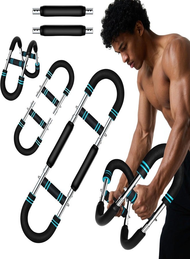 VARNH 6-in-1 Arm Exerciser Bar for Home Gym - Resistance Strength Training Equipment for Biceps, Triceps, Chest, Thigh & Back - Heavy Duty Fitness Tool with Foam Grip - Image 1