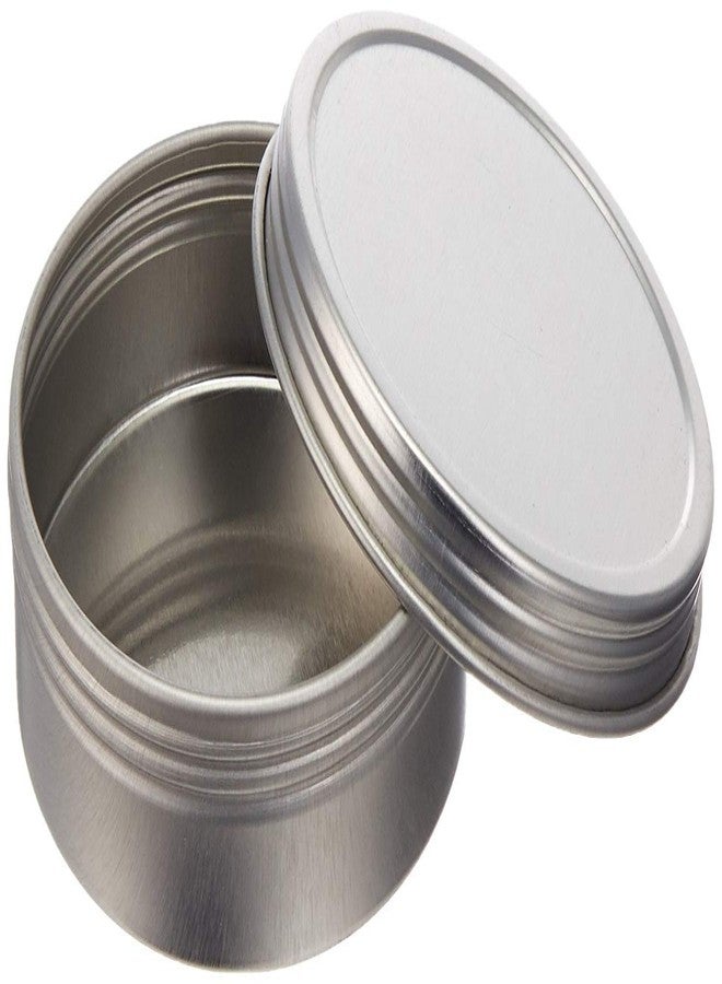 Paper Mart Screw Top Round Steel Tins, 4oz (24 Per Pack)