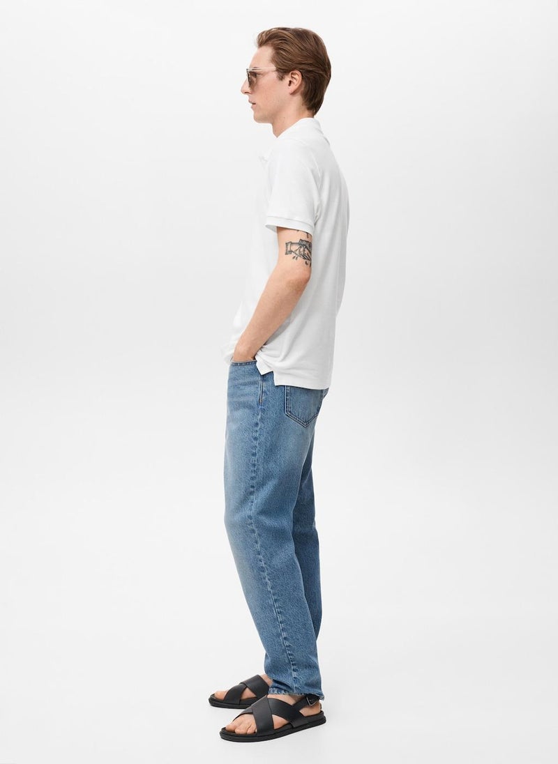 Mango Man Regular-Fit  Piqué Polo Shirt  - Image 3