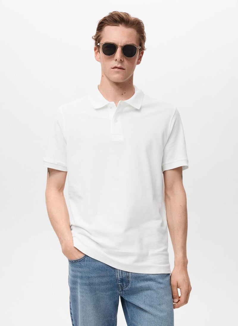 Mango Man Regular-Fit  Piqué Polo Shirt  - Image 1