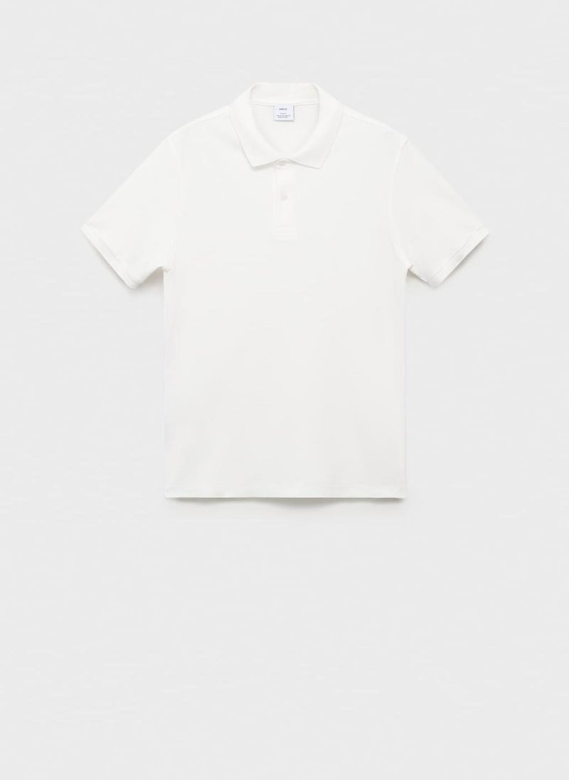 Mango Man Regular-Fit  Piqué Polo Shirt  - Image 5