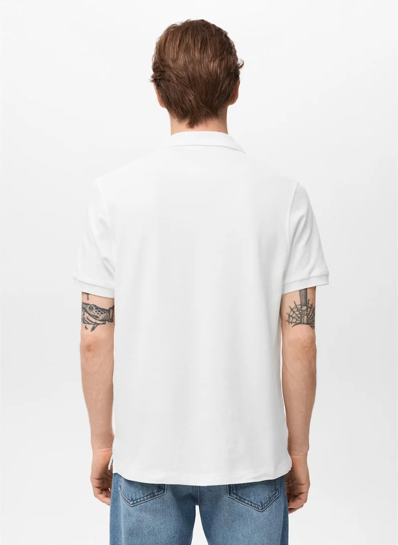 Mango Man Regular-Fit  Piqué Polo Shirt