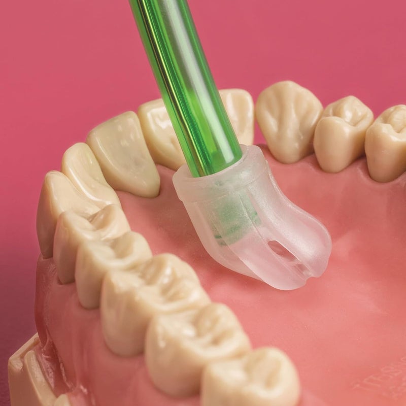 Practicon 7019116 GRE Total Comfort Colorflex Disposable Saliva Ejector, Green, Pack of 100 - Image 3