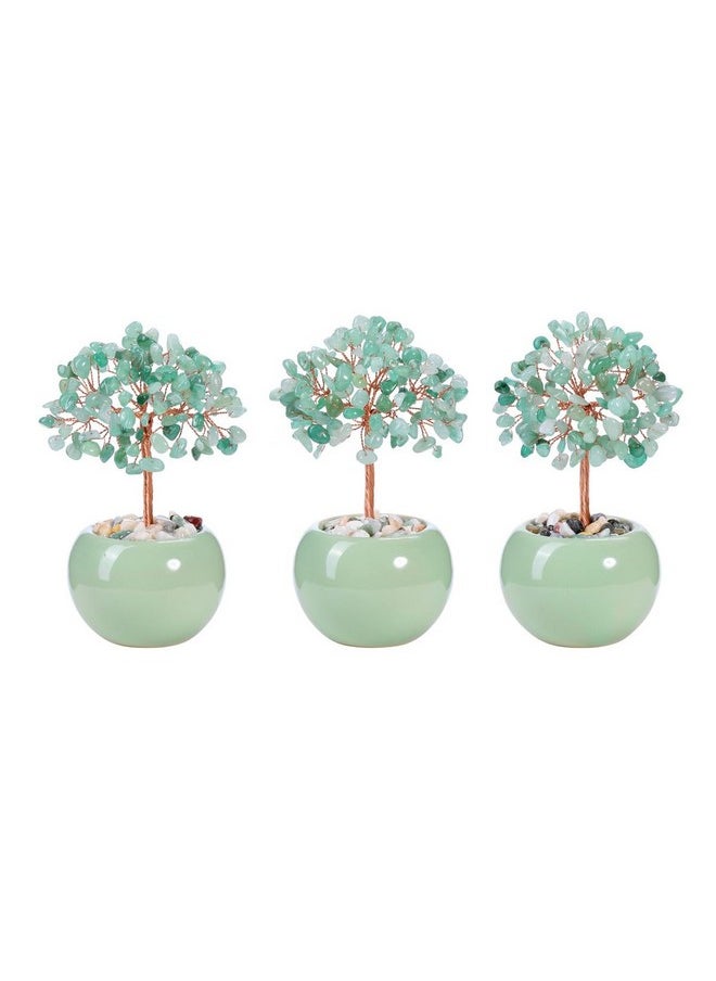 CrystalTears CrystalTears Green Aventurine Crystal Tree Natural Healing Crystal Gemstone Money Tree Feng Shui Stone Tree Life Ornament for Home Office Decor Wealth Good Luck Crystal Gift for Mom Mothers Day  - Image 5
