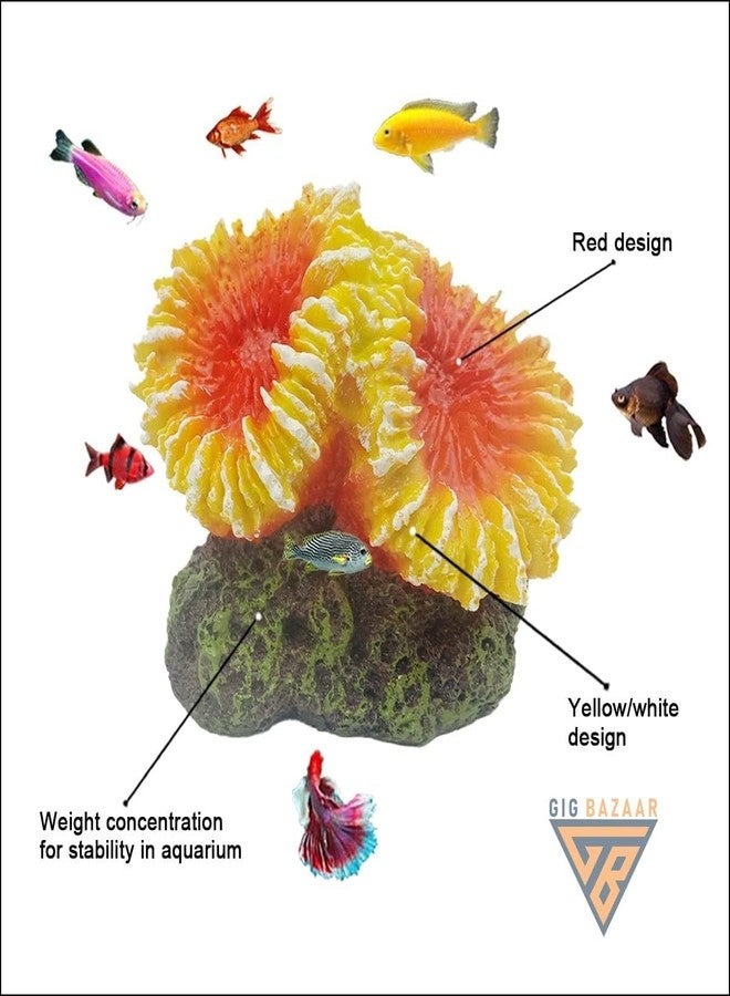 Generic Multi-Colored Resin Coral Ornaments for Aquarium - Enhance Your Fish Tank with a Natural Look - Image 2
