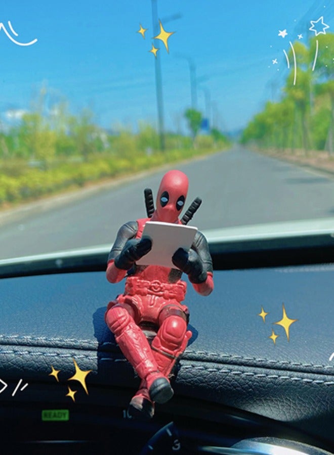 3-Piece Marvel Deadpool Figure Toy Set, Deadpool Model Figure Statue, PVC Character Model Toys, Toy for Desktop/Car Decorations/Collectibles, Gifts for Fans - Image 4